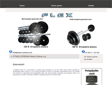 Tablet Screenshot of fitness-oprema.com